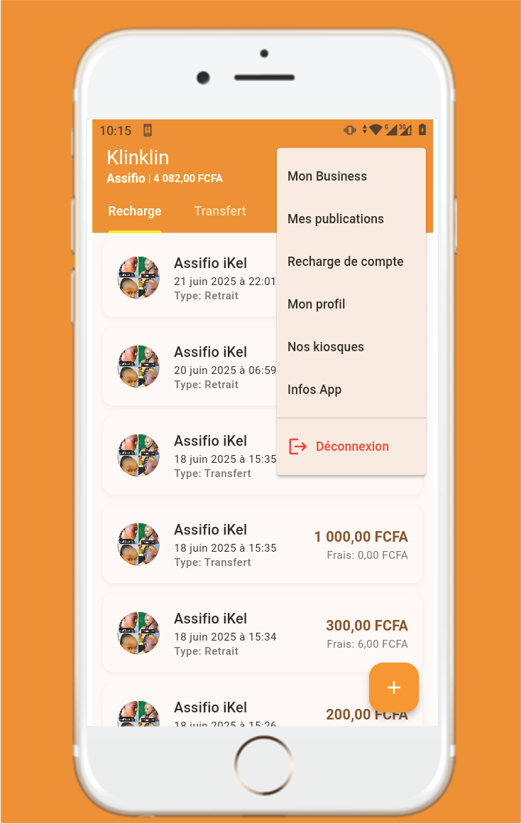 Klinklin App Screenshot